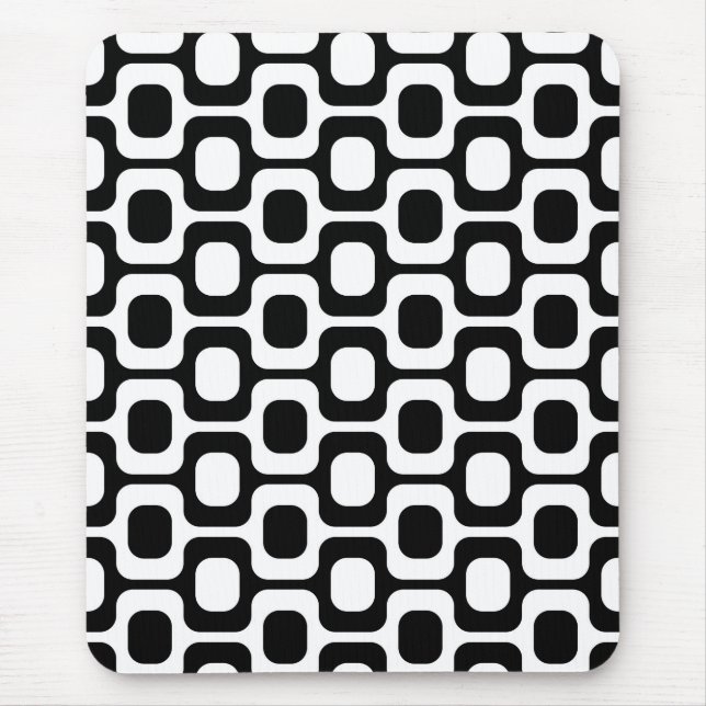 Mousepad Ipanema Beach - Black and white (Frente)