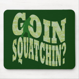 Mousepad Ir para o campo? texto e camo verde