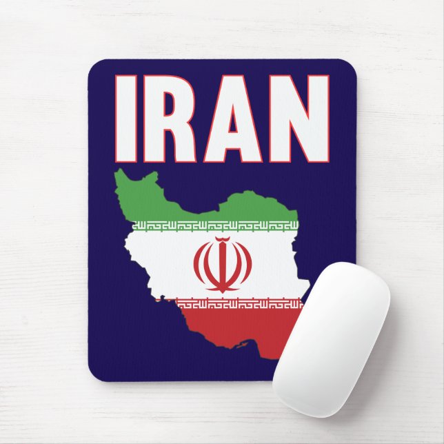 Mousepad Irã: Mapa do Orgulho Iraniano (Com mouse)