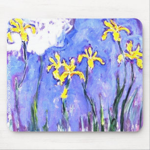 Mousepad íris amarelas de Monet do laude