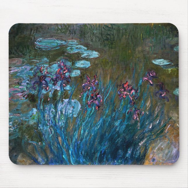 Mousepad Íris e lírios de água, Claude Monet (Frente)