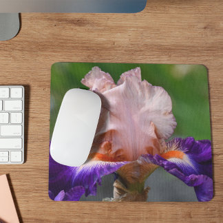 Mousepad Íris Floral, cor-de-rosa,