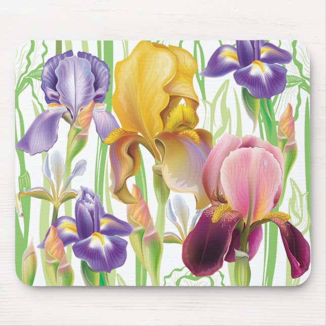 Mousepad Iris Flowers (Frente)