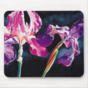 Mousepad "Íris violeta" floral pelo tapete do rato de Paul