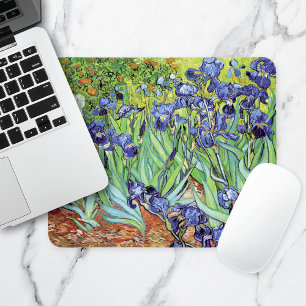 Mousepad Irises Garden Landscape Vincent van Gogh