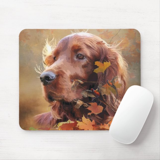 Mousepad Irish Setter (Com mouse)