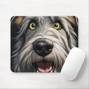 Mousepad Irish Wolfhound Cartoon