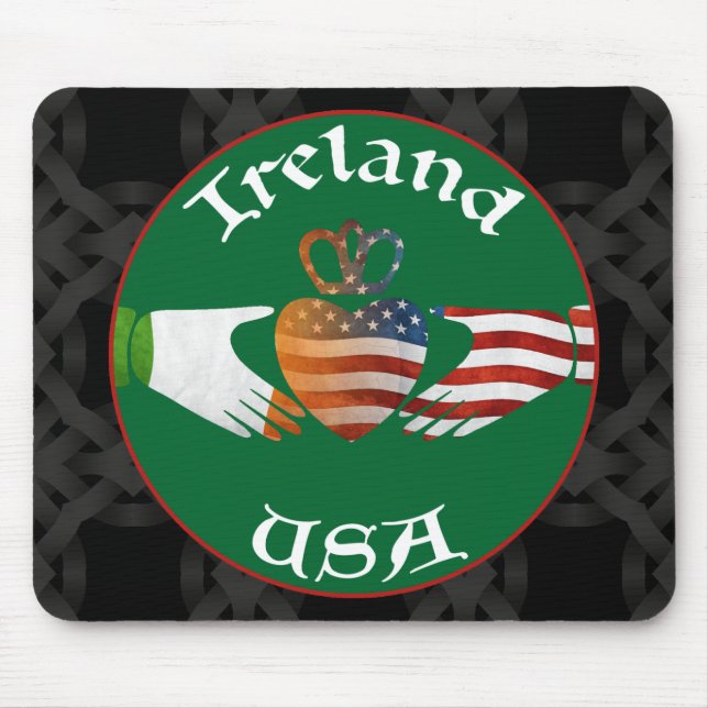 Mousepad Irlanda EUA Claddagh Mousemat (Frente)