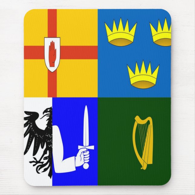 Mousepad Irlanda Quatro províncias (Frente)