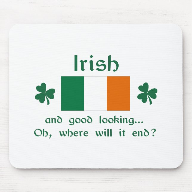 Mousepad Irlandês bonito (Frente)
