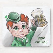 Irlandês Cheers! Bloco de Retrato