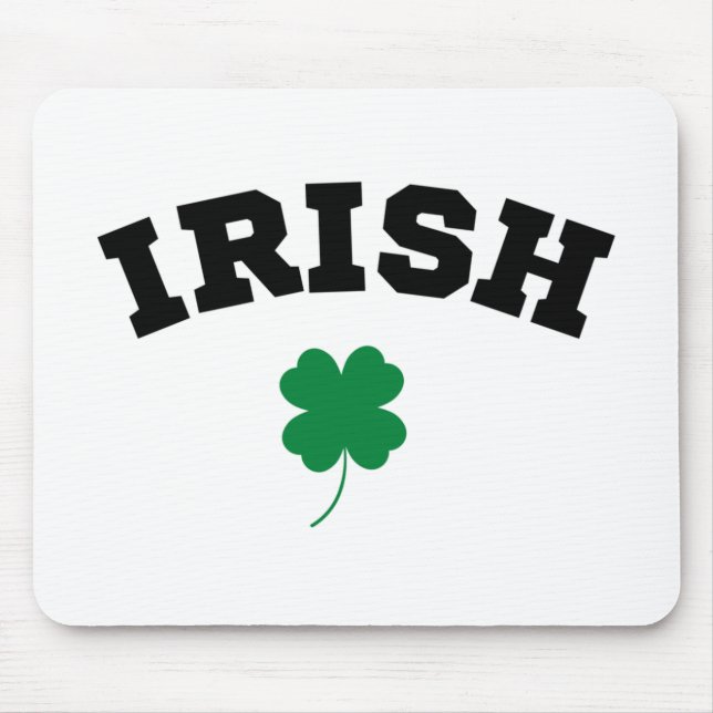Mousepad Irlandês Shamrock Rua Patrick (Frente)