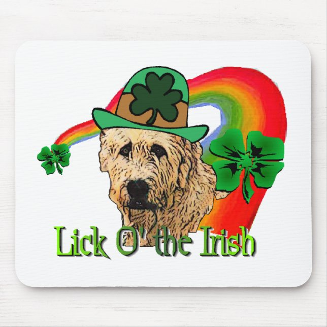 Mousepad Irlandês Wolfhound St Patricks (Frente)
