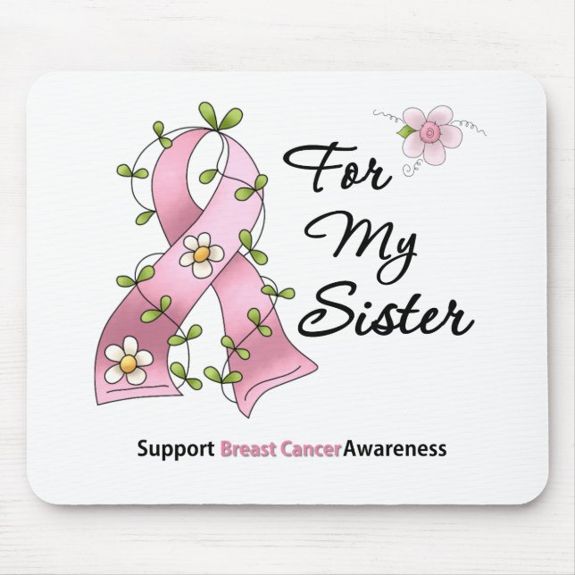 Mousepad Irmã apoio ao cancer de mama (Frente)