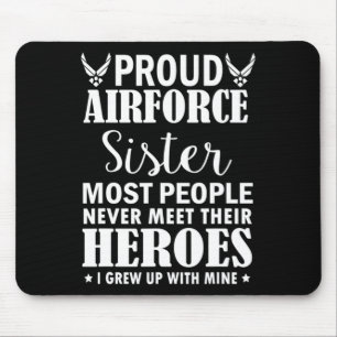 Mousepad Irmã da Força Aérea Orgulhosa Camisa Veteranos Dia