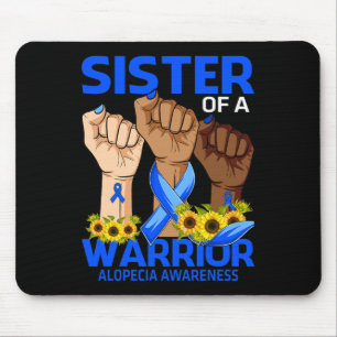 Mousepad Irmã Da Mão De Um Guerreiro Alopecia Sensibilizaçã