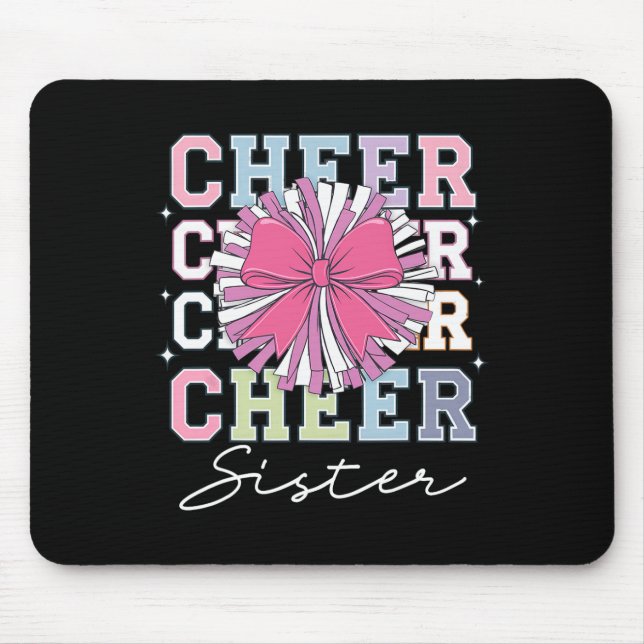 Mousepad Irmã de Animação Groovy Laço Coquete Cheerleading  (Frente)