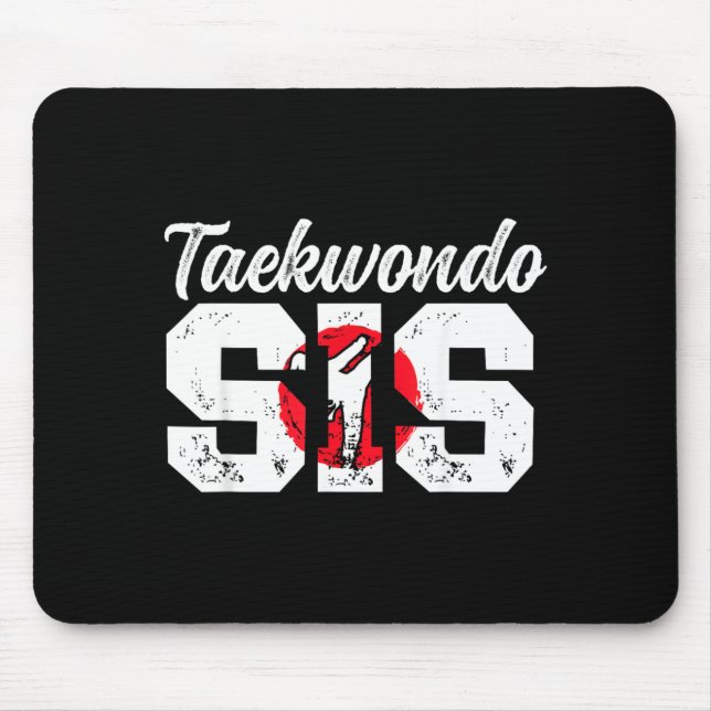 Mousepad Irmã de Taekwondo Lutadora de Taekwondo (Frente)