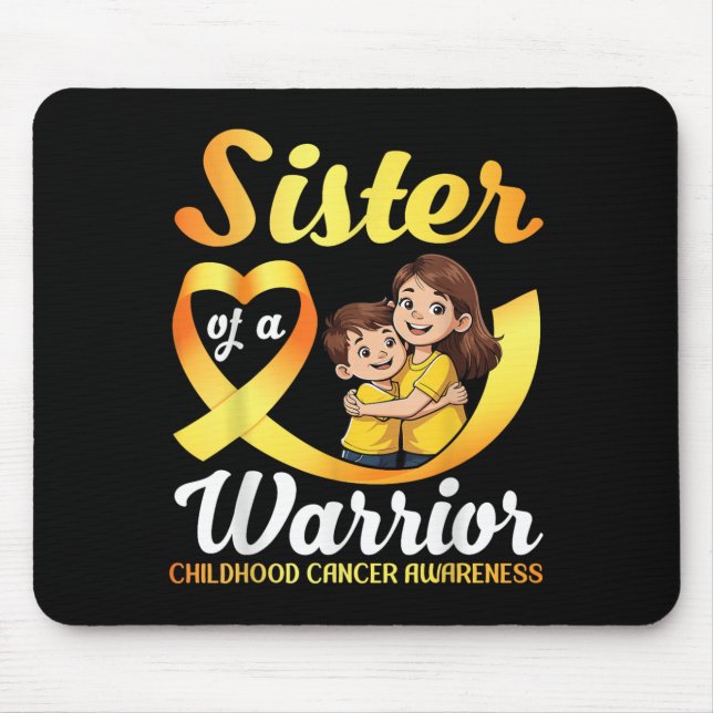Mousepad Irmã De Um Cancer De Infância Guerreira (Frente)