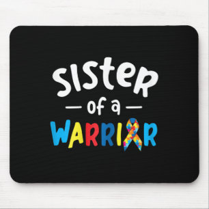 Mousepad Irmã De Um Guerreiro - Presente De Consciência Aut