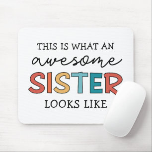 Mousepad Irmã Incrível Engraçada Presentes para a Melhor