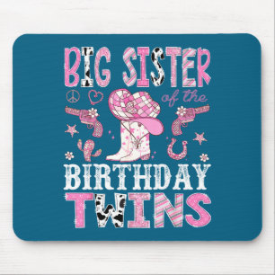 Mousepad Irmã Mais Velha Dos Gêmeos De Aniversário Nk Rodei