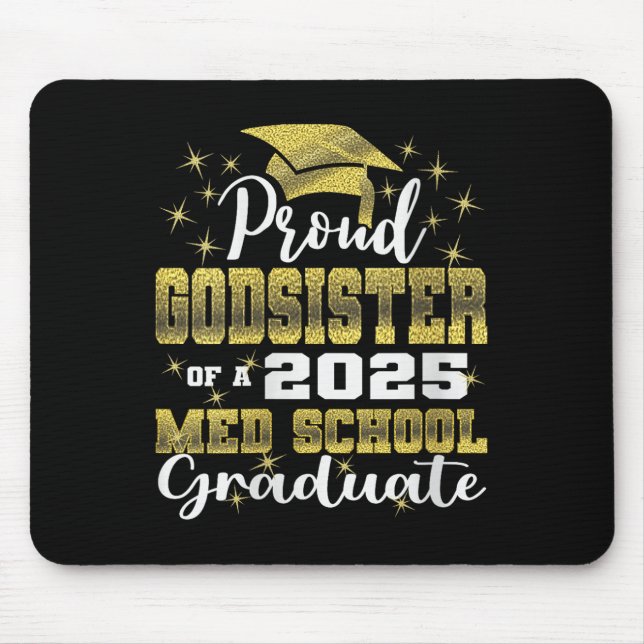 Mousepad Irmã Orgulhosa de Deus de 2025 Cl Graduada em Medi (Frente)