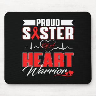 Mousepad Irmã Orgulhosa De Um Guerreiro do Coração Conscien