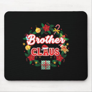 Mousepad Irmão Claus Papais noeis de Natal Laurel Wreath Mi