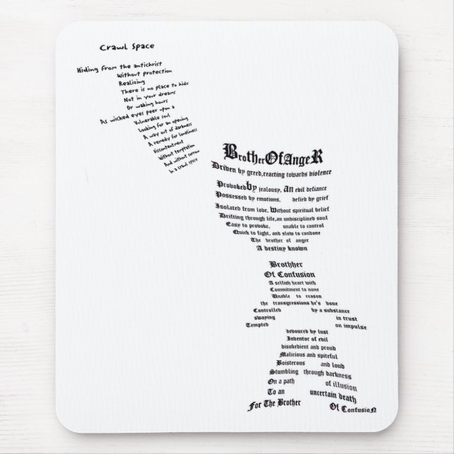 Mousepad Irmão da Raiva e Confusão (Frente)