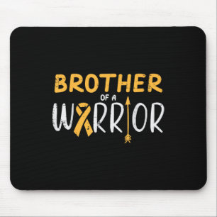 Mousepad Irmão de Guerreiro Fita de Câncer Infantil Conscie