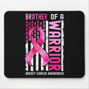 Mousepad Irmão De Um Cancer De Mama Guerreiro, U.A Flag Awa