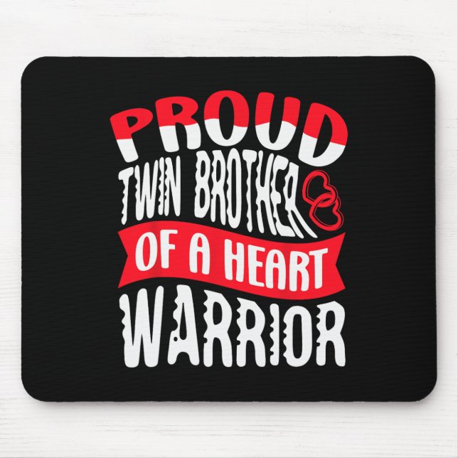 Mousepad Irmão de um Guerreiro do Coração Defeito de Doença (Frente)