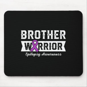 Mousepad Irmão De Um Guerreiro Epilepsia Irmão Roxo Ribbo