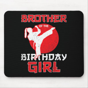 Mousepad Irmão Do Aniversário Karate Taekwondo Girl Mart