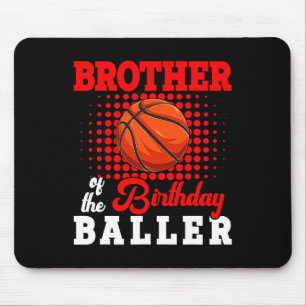 Mousepad Irmão Do Jogador De Bysketbyll De Aniversário Love