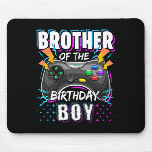 Mousepad Irmão Do Menino Do Aniversário Correspondente Jogo