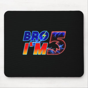 Mousepad Irmão Im 5 Birthday Boy Festa de Combinação da Fam