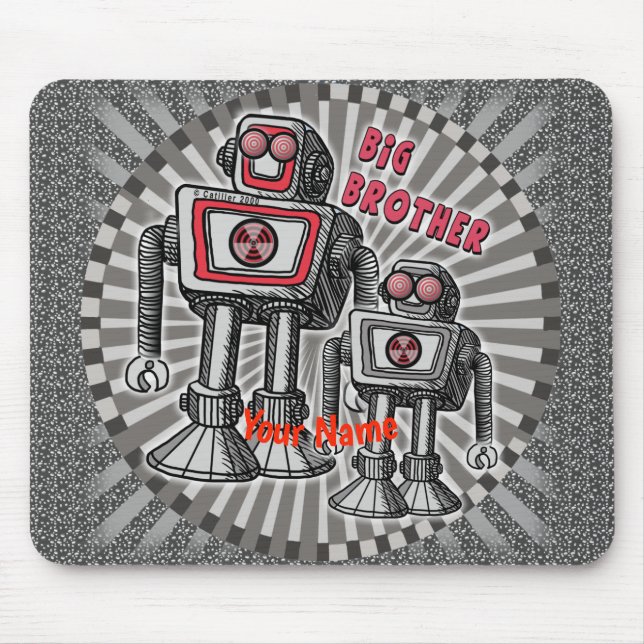 Mousepad Irmão Mais Velho Robô   (Frente)