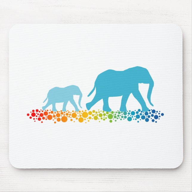 Mousepad Irmãos Andando Elefante (Frente)