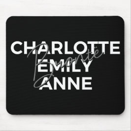 Mousepad Irmãs Brontë II - Charlotte & Emily & Anne