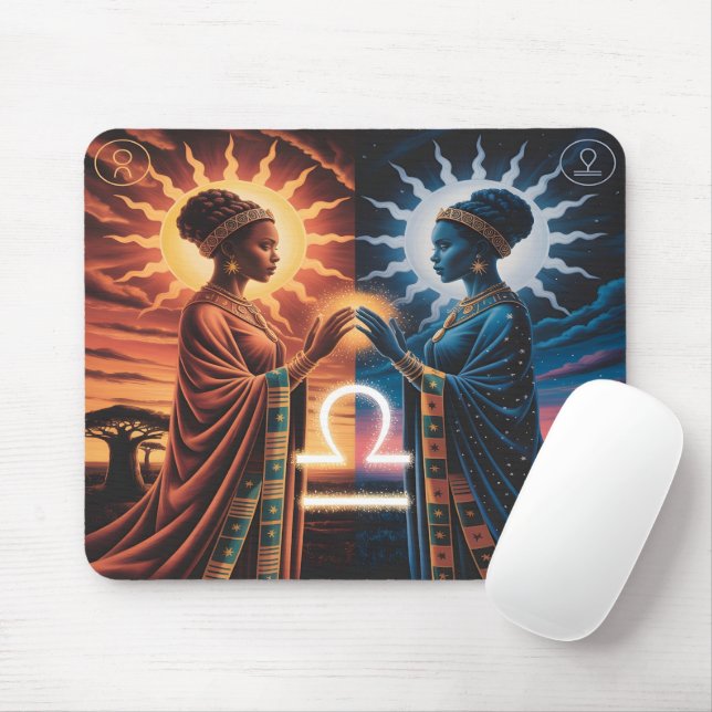 Mousepad Irmãs Libra Celestial (Com mouse)
