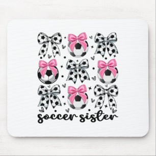 Mousepad Irmãzinha Bebê Coquete Laço de Futebol Lindo Futeb