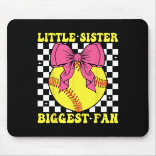 Mousepad Irmãzinha Maior Fã Retro Softll Irmã Menina