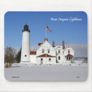 Mousepad Iroquois do inverno do farol do ponto
