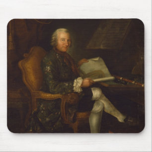 Mousepad Isaac Egmont von Chasot em sua mesa, 1750