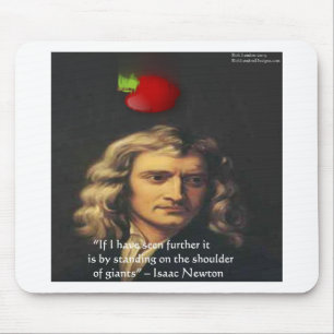 Mousepad Isaac Newton "Giants Shoulders" Wisdom Gifes & Tee