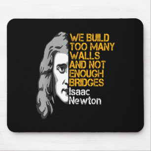 Mousepad Isaac Newton Walls E Pontes Citação Inspiracional
