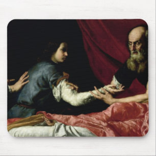 Mousepad Isaac que abençoa Jacob, 1637