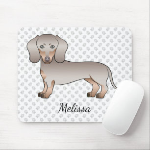 Mousepad Isabella E Tan Cachorro Dachshund De Cabelo Curto